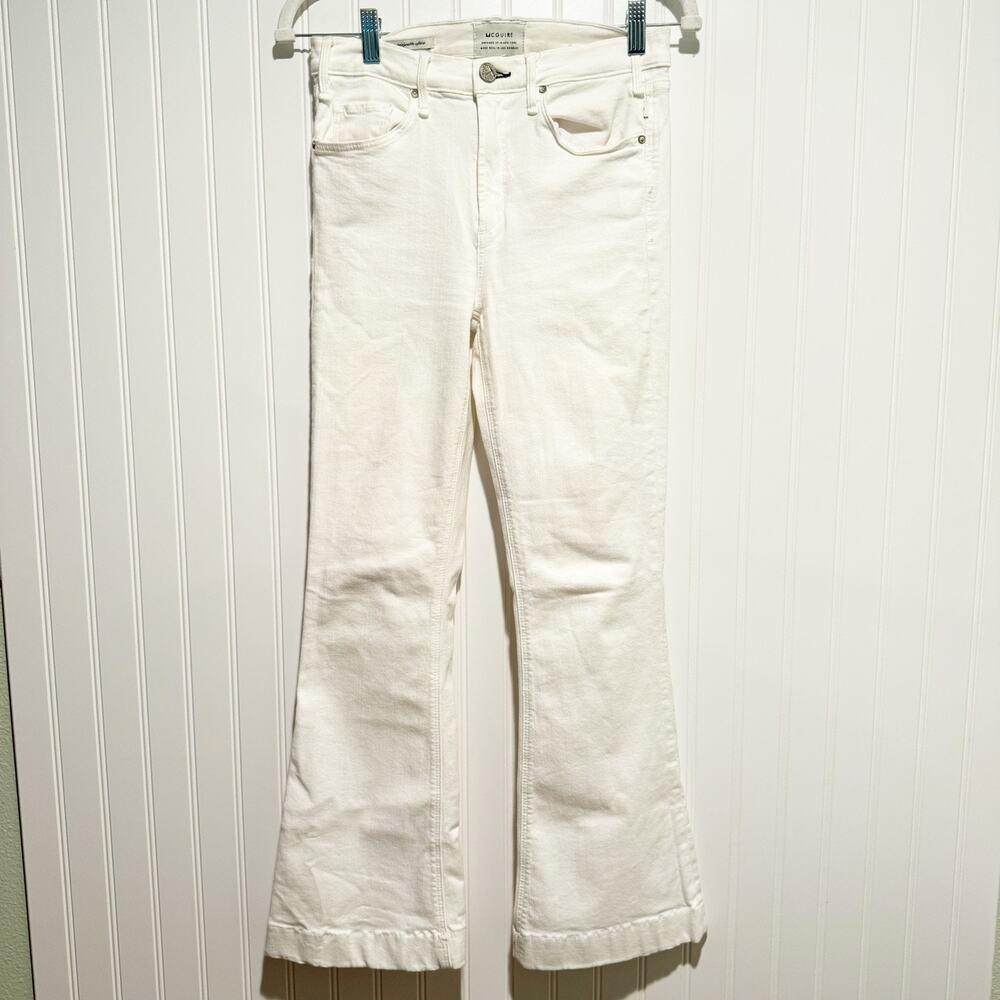 McGuire Majorelle Flare Jeans White Denim Size 27 - Picture 2 of 7
